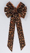 7664 - Hologram Print Pumpkins Bow