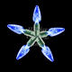 50 LED C6 Blue