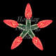50 LED C6 Red