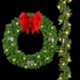 PMBWR6024R- Bow Wreath